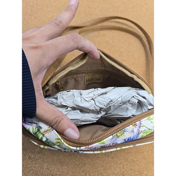MultiSac  Secret Garden Wht Crossbody Bag (B7) - Picture 2 of 10